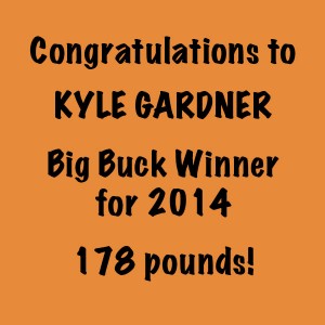 2014 Big Buck winner 2014